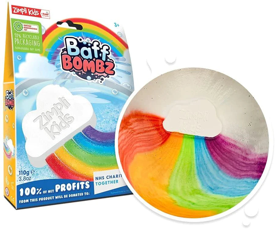 Zimpli Kids Baff Bombz: Rainbow Cloud