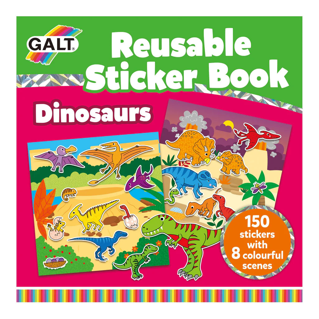 Galt Reusable Sticker Book: Dinosaurs