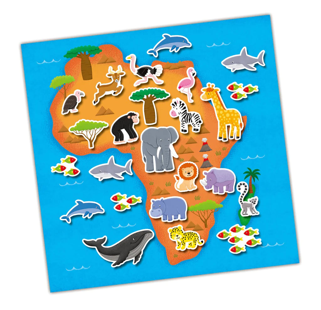 Galt Reusable Sticker Book: Maps