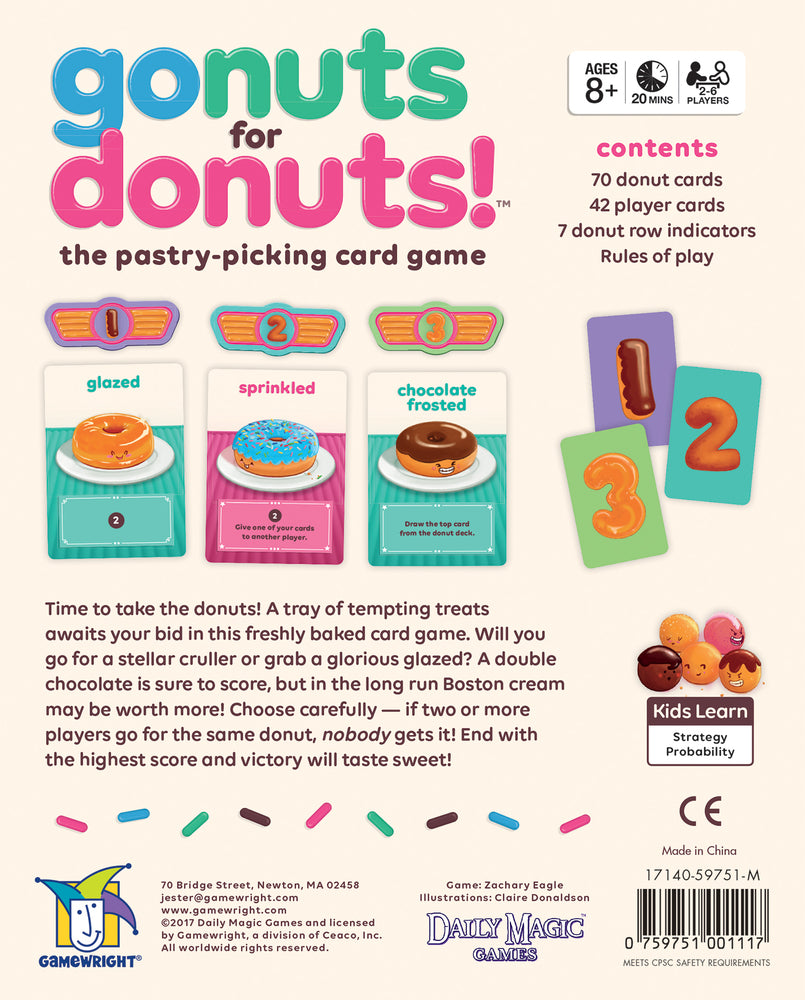 Gamewright Go Nuts For Donuts