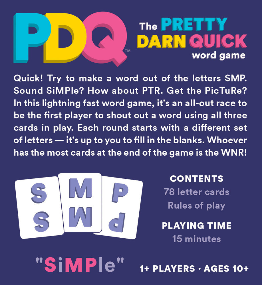 Gamewright PDQ: The Pretty Darn Quick Word Game