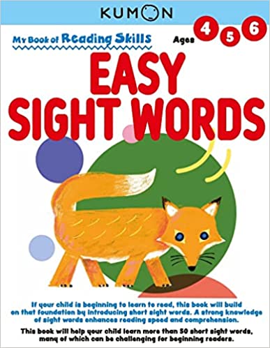 Kumon My Book Of Reading Skills: Easy Sight Words