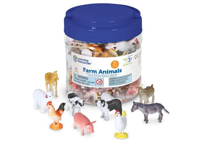 Learning Resources Farm Animal Counters, Set of 60
