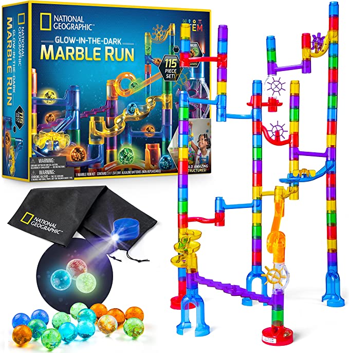 National Geographic 115 pc Glow-in-the-Dark Marble Run