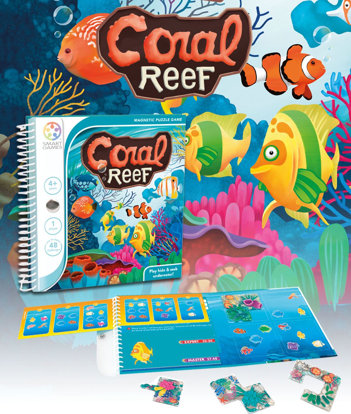 SmartGames Magnetic Travel Games: Coral Reef